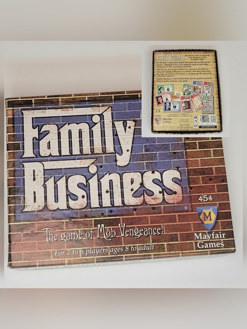 Family Business Card Game 2006 Mayfair Games Mobs Contracts Mayhem